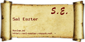 Sal Eszter névjegykártya